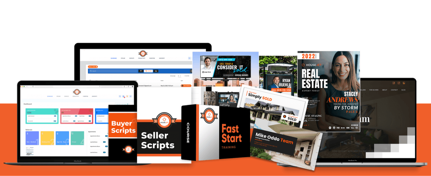 HouseJet websites, CRM, scripts, training and social branding ads