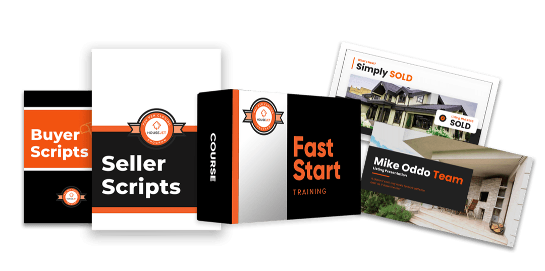 Buyer scripts, seller scripts, Fast Start training and listing presentations